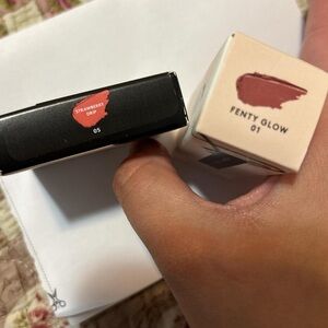 Fenty Beauty Gloss “Fenty Glow” and “Strawberry Drip” creamy blush